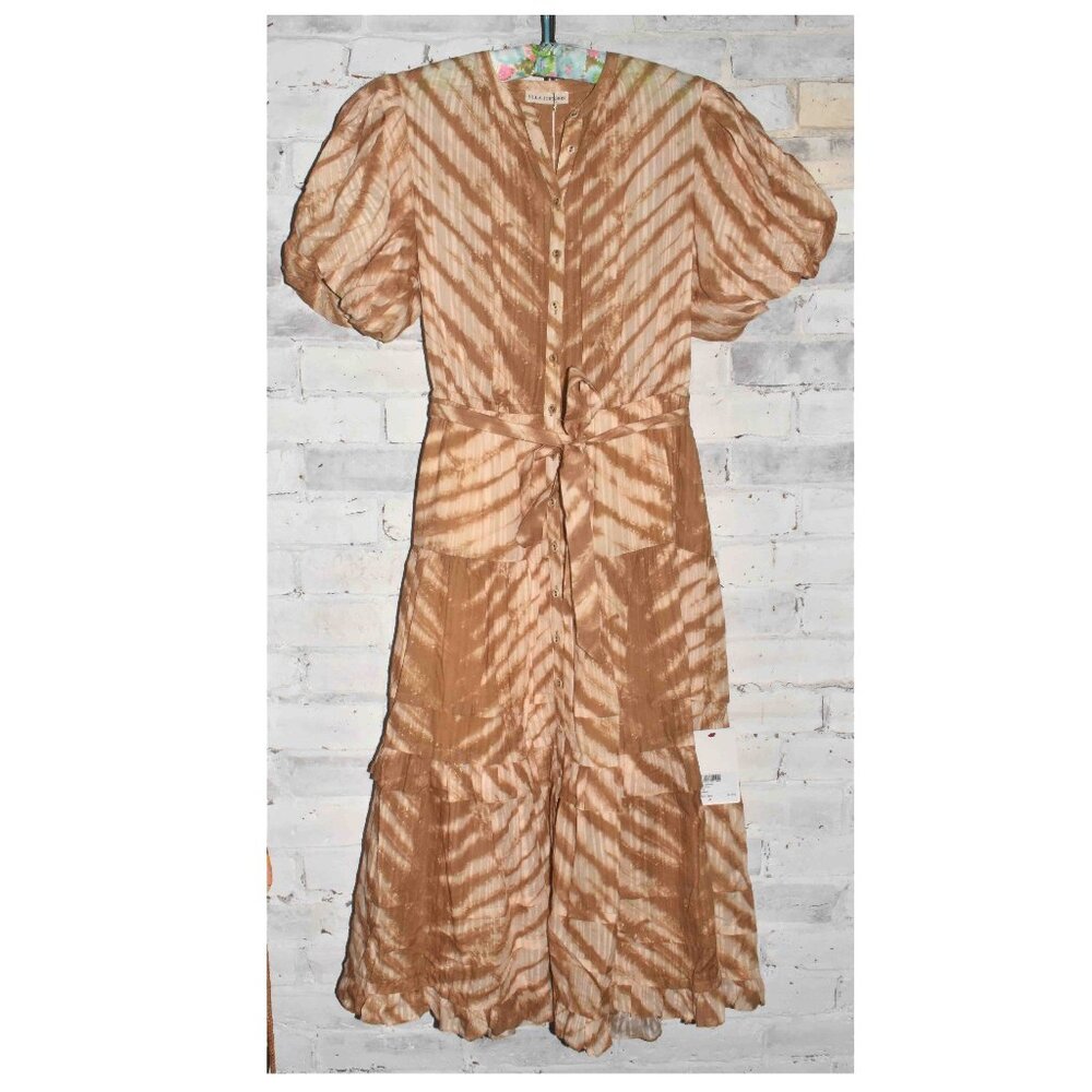 NWT ULLA JOHNSON Magdalena Dress in Sand Size 2!